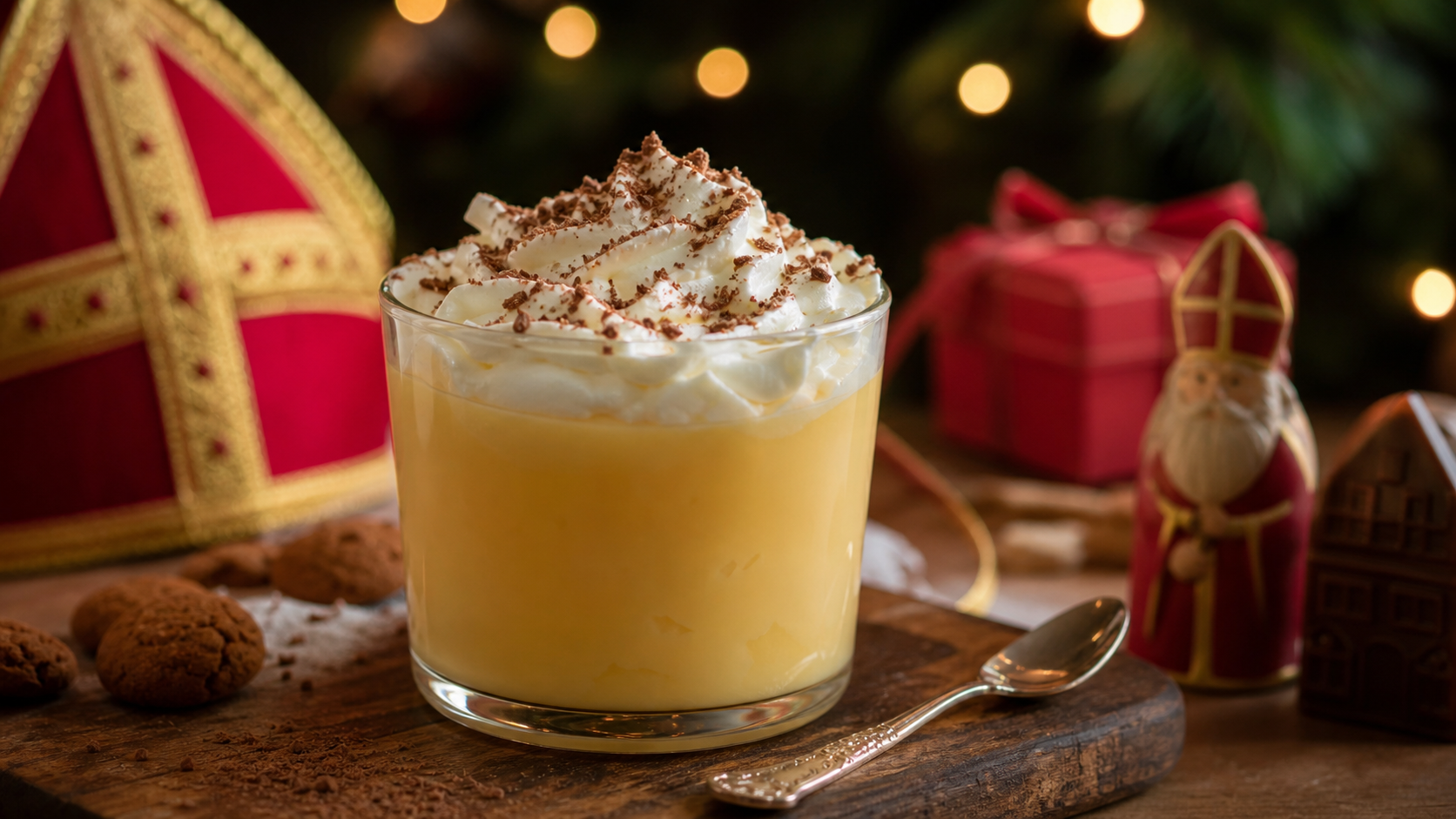 Traditional Dutch Advocaat met Slagroom